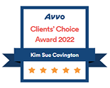 Avvo | Clients' Choice Award 2022 | Kim Sue Covington | 5 Star
